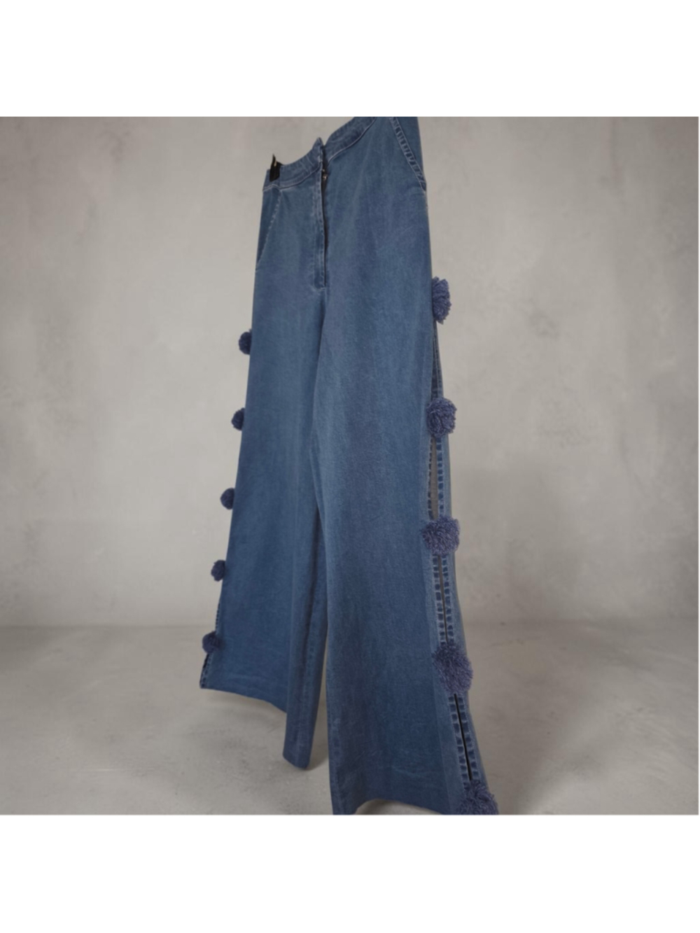 Women's Hope for Flowers by Tracy Reese Wide Leg Jeans, Size XS Blue - Picture 4 of 7